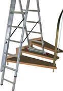 Алюминиевая лестница 3 секционная 3x7 Krause Corda 13378
