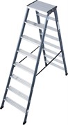 Двухсторонняя анодированная стремянка Krause SePro D 2х8 125859