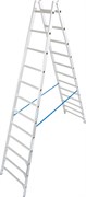 Алюминиевая двухсторонняя стремянка Krause Stabilo 2х12 124944