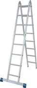 Двухсекционная шарнирная лестница с перекладинами Krause Stabilo 2х8 133915/123541