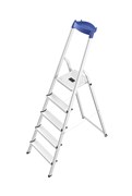 Стремянка L58E StandartLine 5 ступеней алюм., с лотком д.инструментов, Hailo, арт.8158-527, шт