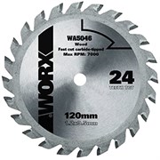 Твердосплавный пильный диск WORX WA5046 24T 120х1,2х9.5 мм