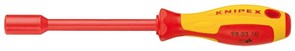Диэлектрическая отвертка Knipex торцевая Hex13 125мм KN-980313