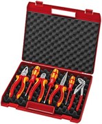 Набор инструмента 7 предметов для электромонтажа, в чемодане KNIPEX KN-002115