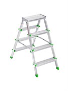 Двухсторонняя алюминиевая стремянка Sarayli 2x4 ступени 3104