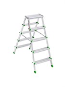 Двухсторонняя алюминиевая стремянка Sarayli 2x5 ступеней 3105