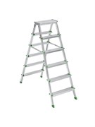 Двухсторонняя алюминиевая стремянка Sarayli 2x6 ступеней 3106