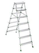 Двухсторонняя алюминиевая стремянка Sarayli 2x7 ступеней 3107