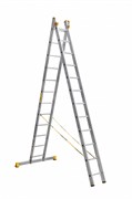 Алюминиевая двухсекционная лестница Алюмет Р2 2x12 9212