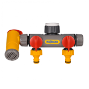 Разделитель потоков HoZelock 2250 двухпутевой с краном Flow Max Б0046595