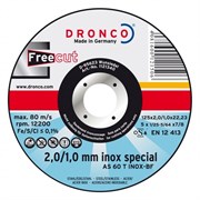 Отрезной круг по металлу AS 60 T Inox Free 125х2/1х22,23 DRONCO 1121340