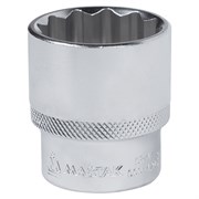 Головка торцевая стандартная двенадцатигранная 1/2", 27 мм МАСТАК 000-42027 000-42027