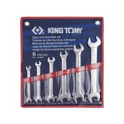 Набор рожковых ключей, 8-23 мм, 6 предметов KING TONY 1106MR TONY