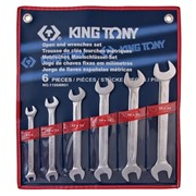 Набор рожковых ключей, 8-19 мм, 6 предметов KING TONY 1106MR01 TONY