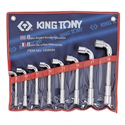 Набор торцевых L-образных ключей, 8-19 мм, 8 предметов KING TONY 1808MR TONY