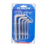 Набор Г-образных Spline, M5-M12, короткие, 5 предметов KING TONY 20505PR01 TONY