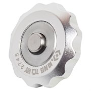 Трещотка компактная 1/4", бесшаговая, дисковый механизм, для вставок (бит) KING TONY 2745 TONY