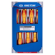 Набор отверток, диэлектрические, 7 предметов KING TONY 30607MR Tony
