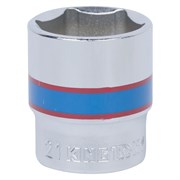 Головка торцевая стандартная шестигранная 3/8", 21 мм KING TONY 333521M TONY