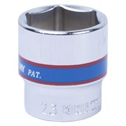 Головка торцевая стандартная шестигранная 3/8", 23 мм KING TONY 333523M TONY
