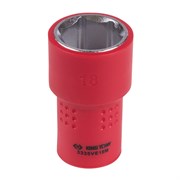 Головка торцевая диэлектрическая шестигранная 3/8", 18 мм KING TONY 3335VE18M TONY
