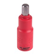Насадка (бита) торцевая диэлектрическая 1/2", HEX, 10 мм, L = 75 мм KING TONY 4025VE10 TONY
