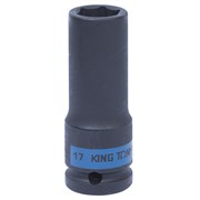 Головка торцевая ударная глубокая шестигранная 1/2", 17 мм KING TONY 443517M TONY