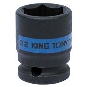 Головка торцевая ударная шестигранная 1/2", 22 мм KING TONY 453522M TONY