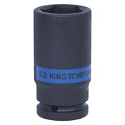 Головка торцевая ударная глубокая шестигранная 3/4", 32 мм KING TONY 643532M TONY
