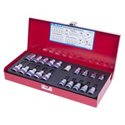 Набор торцевых насадок и головок 1/2", 3/8", Torx, Е6-Е20, Т10-Т55, 20 предметов KING TONY 7120PR TONY