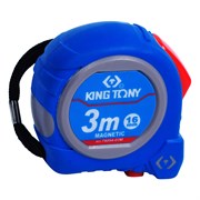 Рулетка измерительная 3 м, полотно 16 мм, магнитный крюк KING TONY 79094-03M TONY