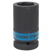 Головка торцевая ударная глубокая шестигранная 1", 34 мм KING TONY 843534M TONY
