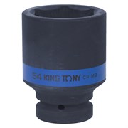 Головка торцевая ударная глубокая шестигранная 1", 54 мм KING TONY 843554M TONY