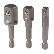 Набор адаптеров для торцевых головок, 1/4">1/4", 3/8", 1/2", 3 предмета KING TONY 9103PR TONY