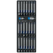 Набор вставок (бит) 10 мм, Torx, Spline, Hex, ложемент, 44 предмета KING TONY 9-1044CQV TONY