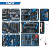 Набор инструментов "BOARD" для тележки, 15 ложементов, 325 предметов KING TONY 934-325MRVD TONY
