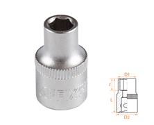 Головка торцевая стандартная шестигранная 3/8", 7 мм AFFIX AF00030007 AF00030007