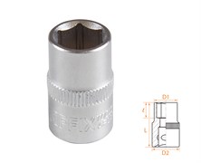 Головка торцевая стандартная шестигранная 3/8", 11 мм AFFIX AF00030011 AF00030011