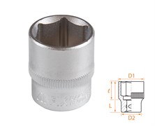 Головка торцевая стандартная шестигранная 3/8", 19 мм AFFIX AF00030019 AF00030019