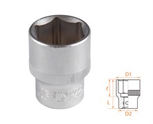 Головка торцевая стандартная шестигранная 1/2", 22 мм AFFIX AF00040022 AF00040022