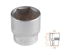 Головка торцевая стандартная шестигранная 1/2", 32 мм AFFIX AF00040032 AF00040032