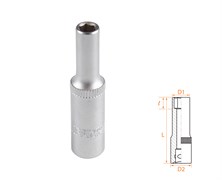 Головка торцевая глубокая шестигранная 1/4", 5 мм AFFIX AF00120005 AF00120005