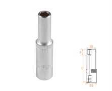Головка торцевая глубокая шестигранная 1/4", 5,5 мм AFFIX AF00120055 AF00120055