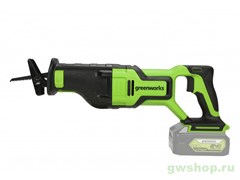 Пила сабельная аккумуляторная 24V GREENWORKS GD24RS Greenworks 1200407