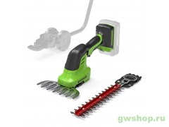 Садовые ножницы-кусторез аккумуляторные GREENWORKS G24SHT (без АКБ и ЗУ) Greenworks 1600607