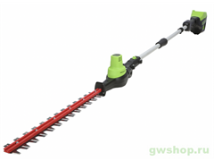 Кусторез штанговый аккумуляторный GREENWORKS GD60PHT61 60V без АКБ и ЗУ Greenworks 2301107 Кусторез штанговый аккумуляторный GREENWORKS GD60PHT61 60V без АКБ и ЗУ Greenworks 2301107