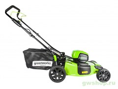 Газонокосилка бесщеточная аккумуляторная GD-60 60V GREENWORKS GD60LM51HP Greenworks 2502707 Газонокосилка бесщеточная аккумуляторная GD-60 60V GREENWORKS GD60LM51HP Greenworks 2502707