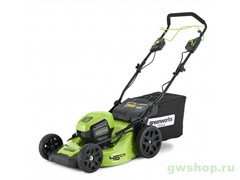 Газонокосилка самоходная бесщеточная аккумуляторная GD-60 60V GREENWORKS GD60LM46SP Greenworks 2502907 Газонокосилка самоходная бесщеточная аккумуляторная GD-60 60V GREENWORKS GD60LM46SP Greenworks 2502907