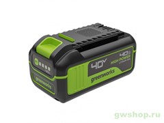 Аккумулятор 4 Ah Greenworks High Power 40V G40HP4 Greenworks 2958507 Аккумулятор 4 Ah Greenworks High Power 40V G40HP4 Greenworks 2958507