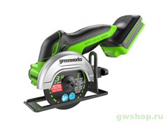 Минипила дисковая аккумуляторная Greenworks GD24UCS без АКБ и ЗУ Greenworks 3402007 Минипила дисковая аккумуляторная Greenworks GD24UCS без АКБ и ЗУ Greenworks 3402007